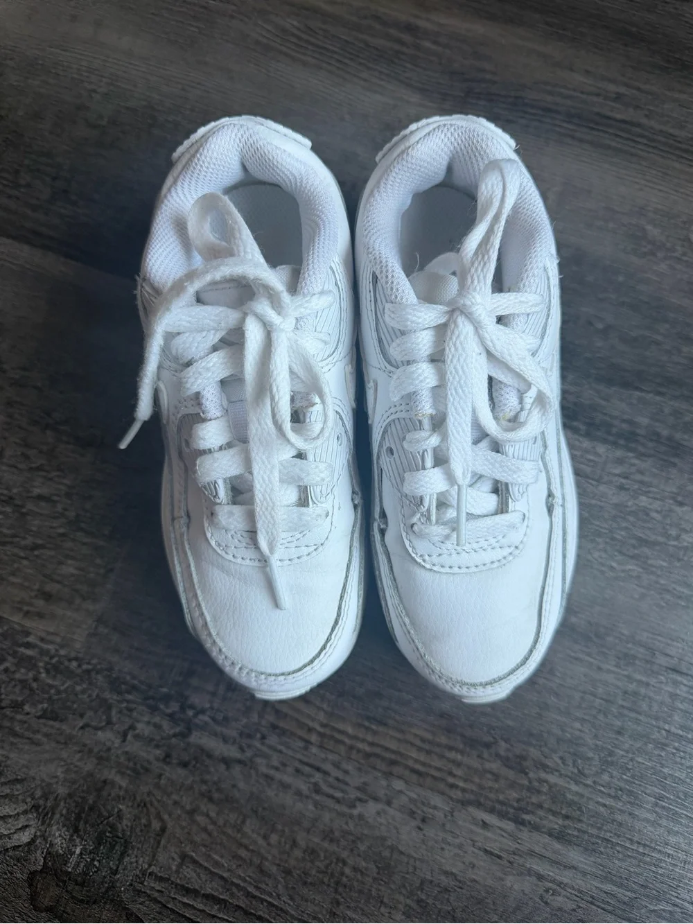 Nike Kids White Air Max Style Sneakers
